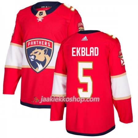 Miehille NHL Florida Panthers Pelipaita Aaron Ekblad 5 Adidas 2017-2018 Punainen Authentic